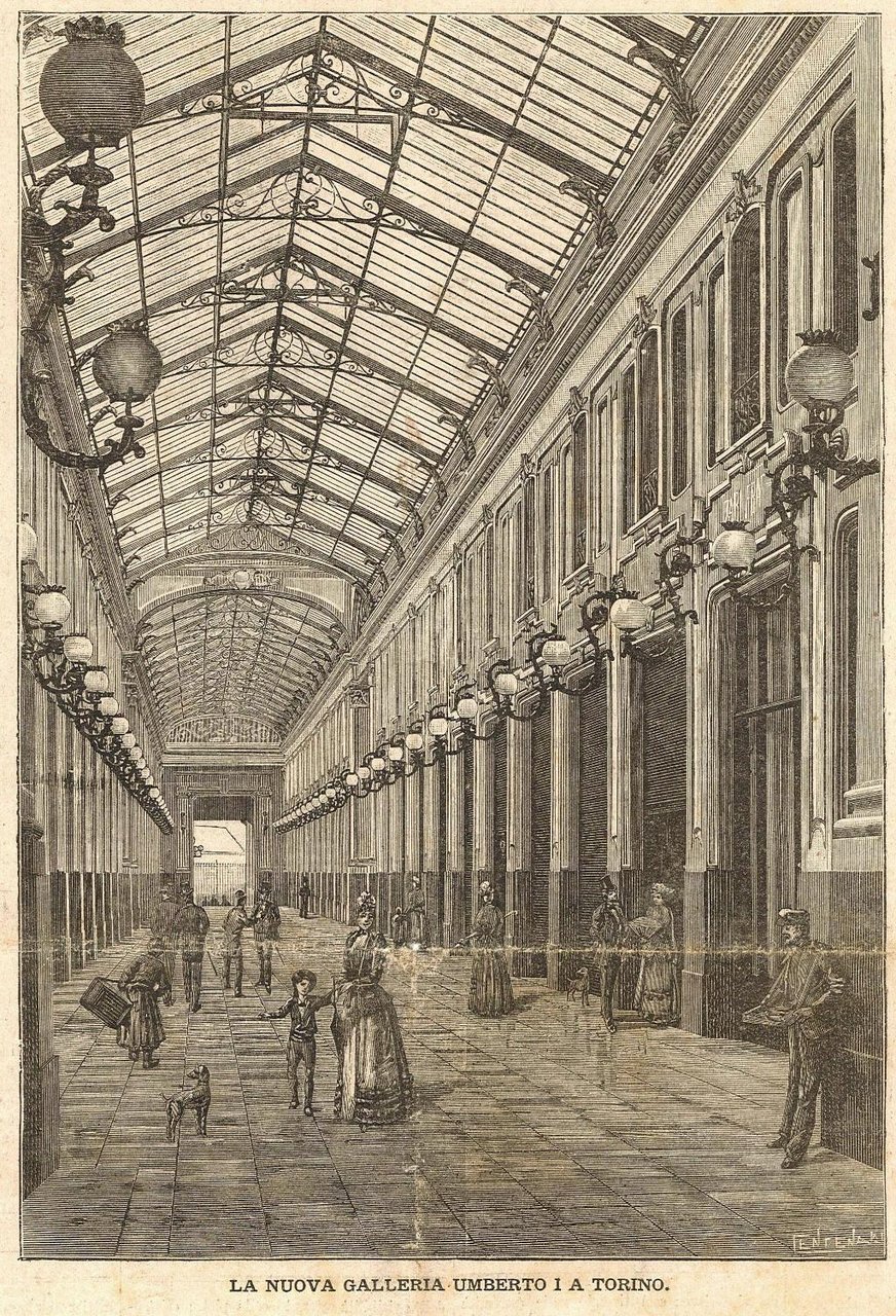 La nuova galleria Umberto I° a Torino