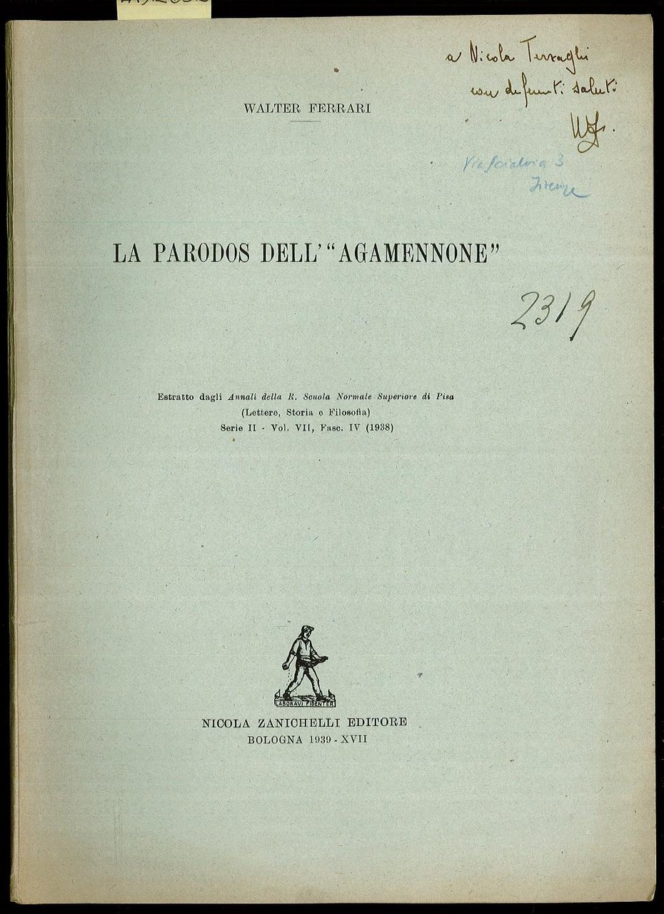 La Parodos dell’Agamennone