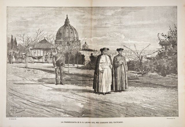 La passeggiata di S. S. Leone XIII, nei giardini del …