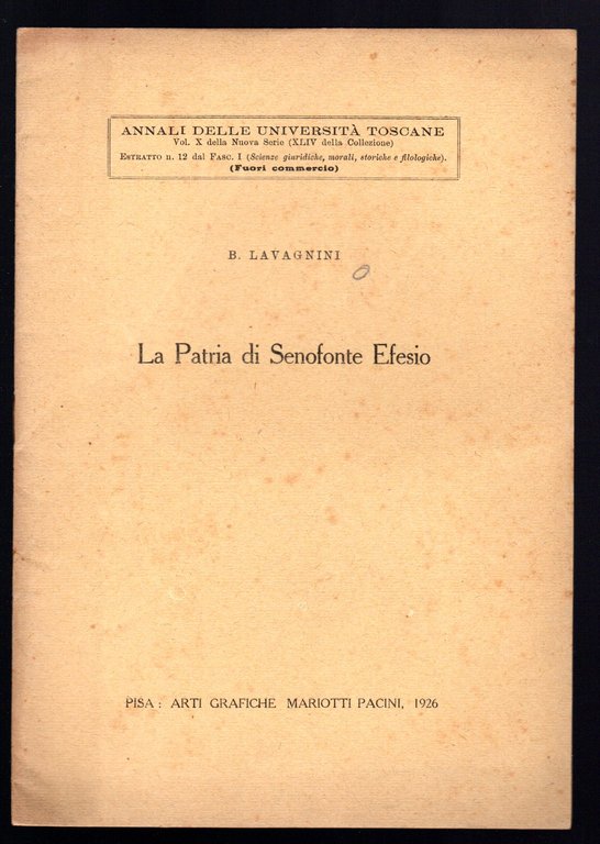 La patria di Senofonte Efesio