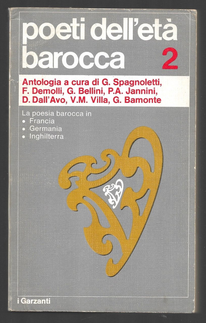 La poesia barocca in Francia, Germania, Inghilterra