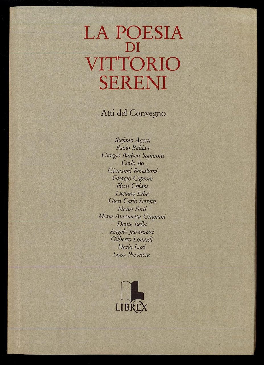 La poesia di Vittorio Sereni | Immagine principale