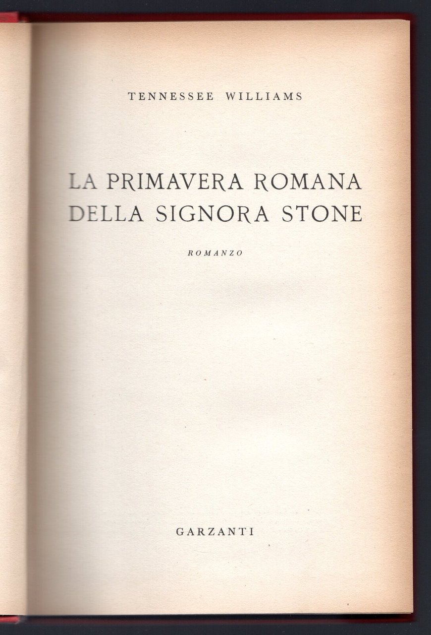 La primavera romana della signora Stone