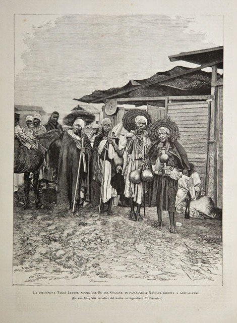 La principessa Taklè Jmanot, nipote del Re del Goggiam, di …