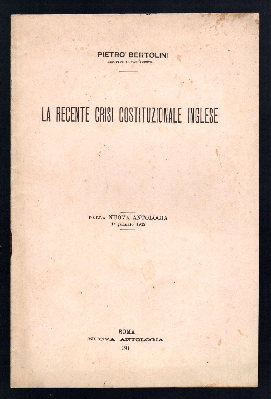La recente crisi costituzionale inglese