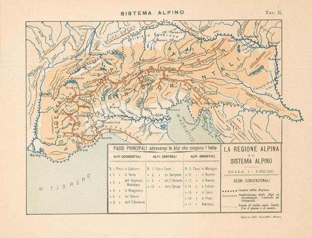 La regione alpina e il sistema alpino