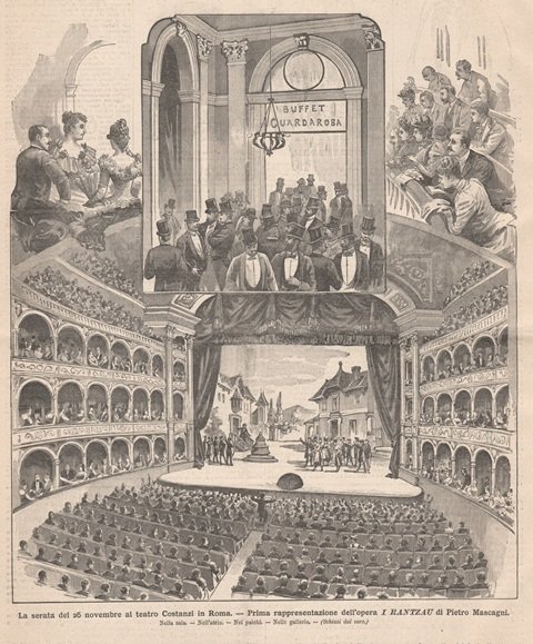 La serata del 26 novembre al teatro Costanzi in Roma …