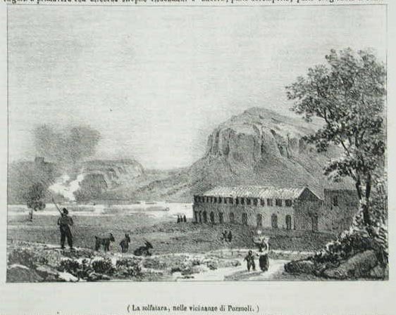 La solfatara, nelle vicinanze di Pozzuoli
