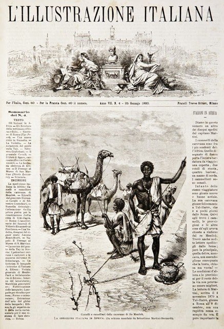 La spedizione italiana in Africa.- Camelli e camellieri della carovana …