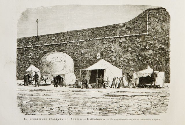 La spedizione italiana in Africa.- L’attendamento