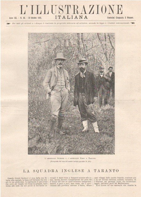 La squadra inglese a Taranto - L’ammiraglio Seymour e l’ammiraglio …