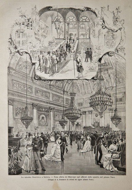 La squadra Spagnuola a Genova / Festa offerta dal Municipio …