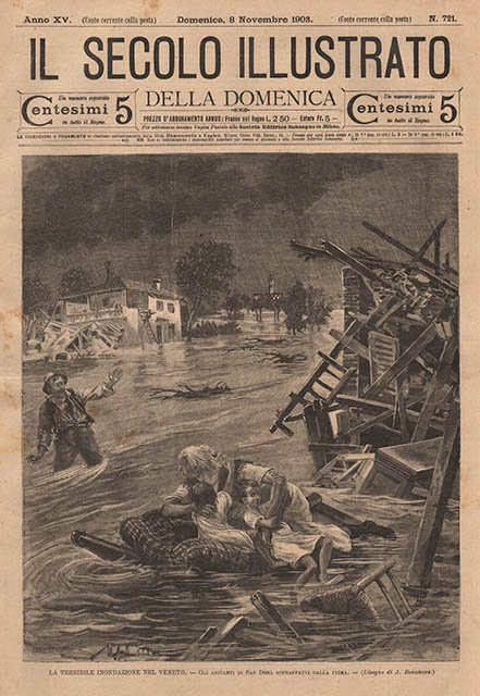 La terribile inondazione del Veneto - Gli abitanti di San …