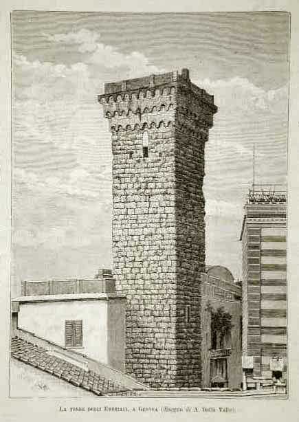 La torre degli Embriaci , a Genova