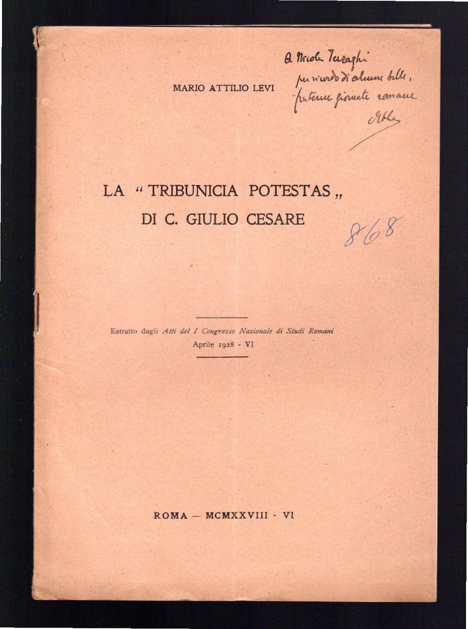 La "Tribunicia Potestas" di C. Giulio Cesare