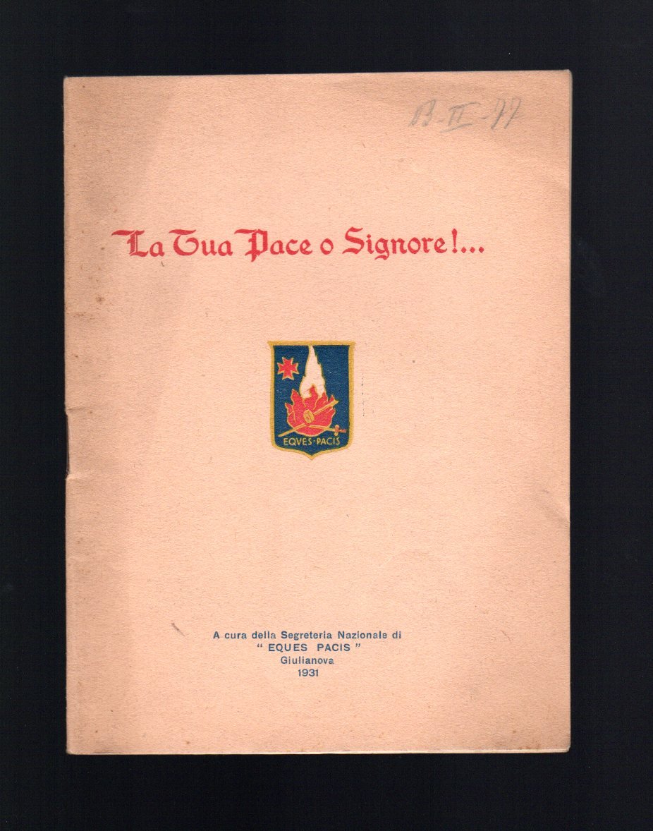 La tua Pace o Signore!.