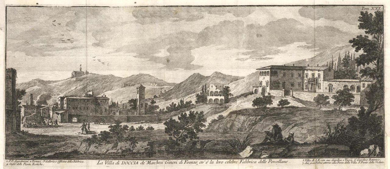 La Villa di Doccia de' Marchesi Ginori di Firenze, av'è …