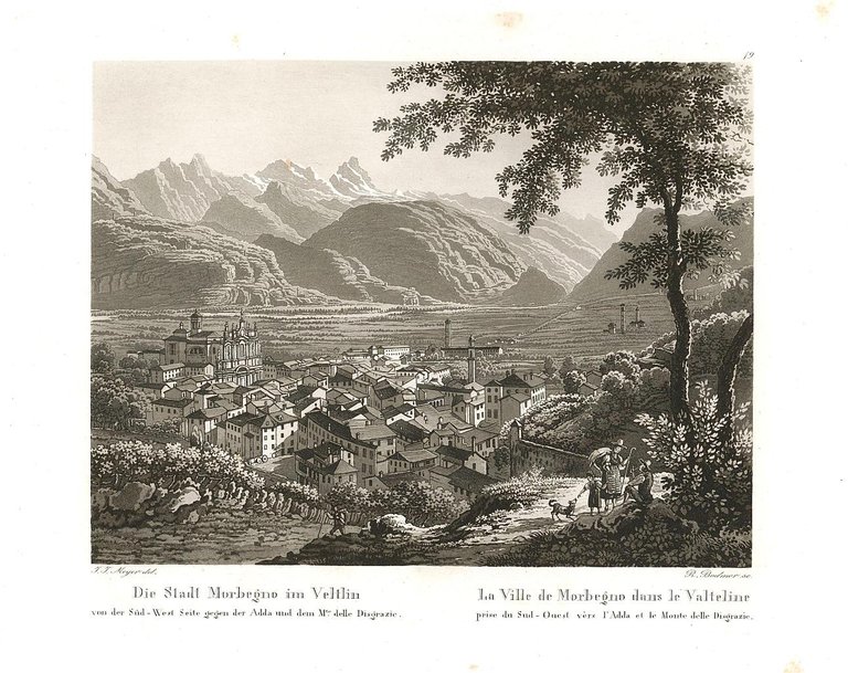 La Ville de Morbegno dans le Valteline prise du Sud-Ouest … | Immagine Gallery 2
