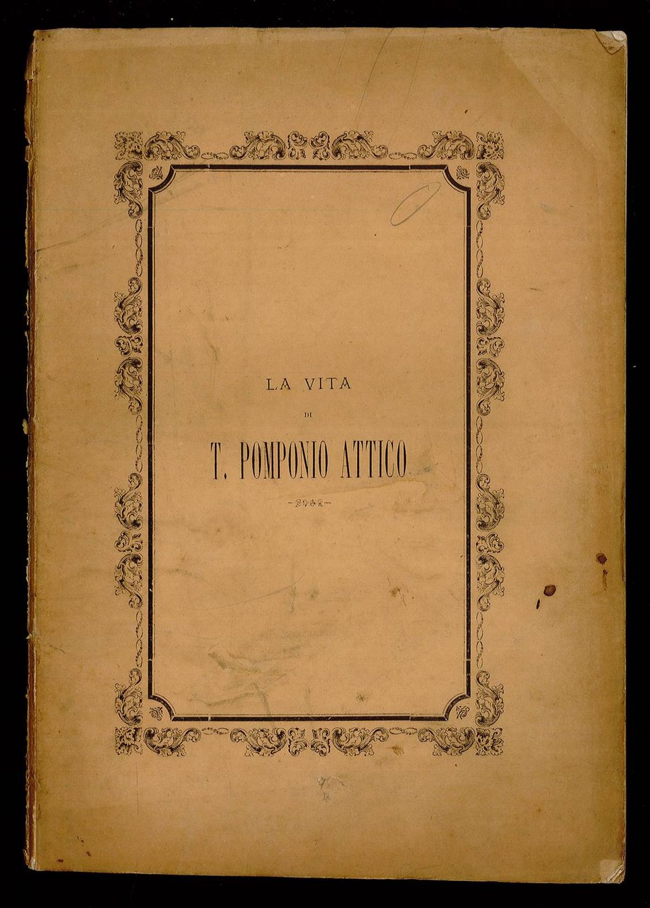 La vita di T. Pomponio Attico