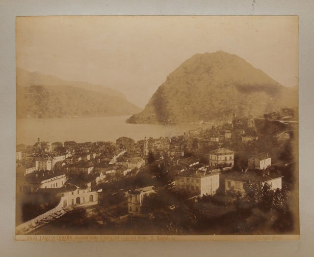 Lago di Lugano - Veduta della Città e del Lago …