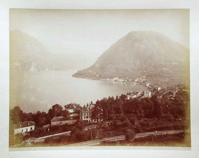 Lago di Lugano Veduta della Città e del Lago col …