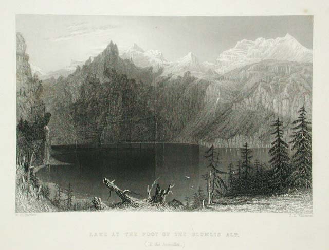 Lake at the foot of the Blumlis Alp./ (In the …