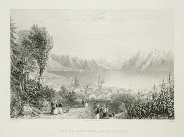 Lake of Lausanne above Pandex.