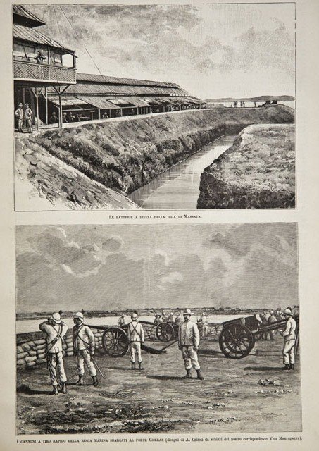 Le batterie a difesa della diga di Massaua / I …