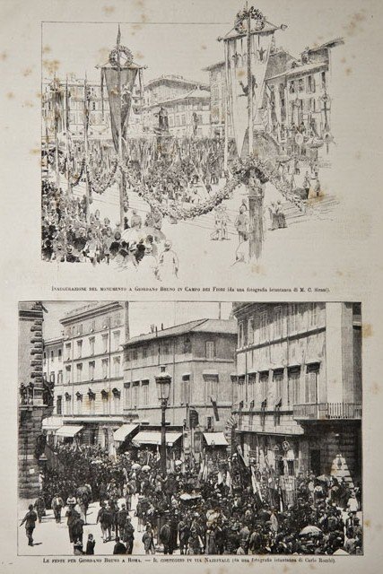 Le feste per Giordano Bruno a Roma / Inaugurazione del …