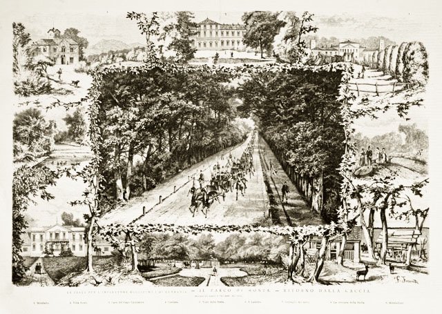 Le feste per l’Imperatore Guglielmo I di Germania.- Il Parco …