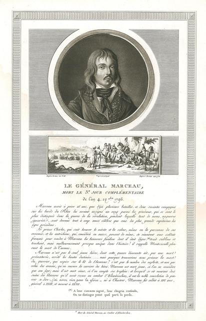 Le General Marceau, mort le 3.e jour complementaire de l'an …