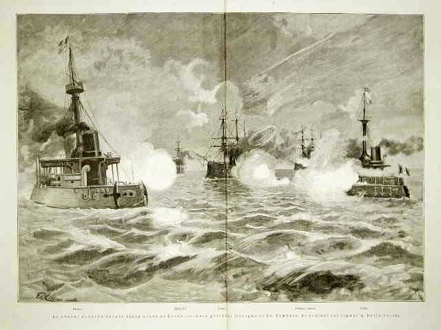 Le grandi manovre navali nelle acque di Ponza