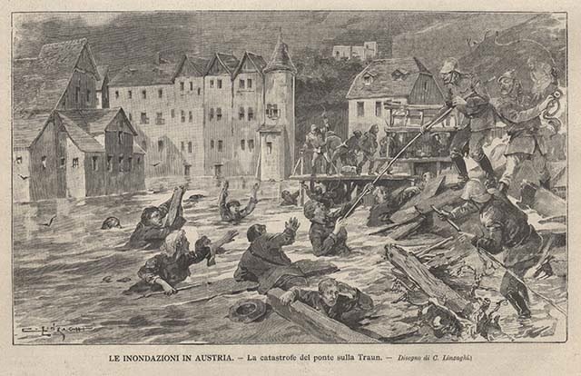 Le inondazioni in Austria - La catastrofe del ponte sulla …