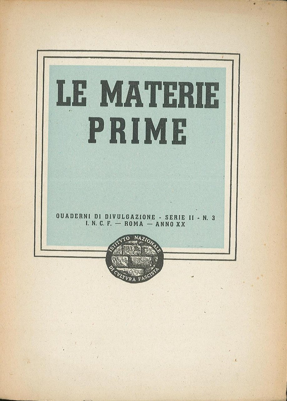 Le materie prime