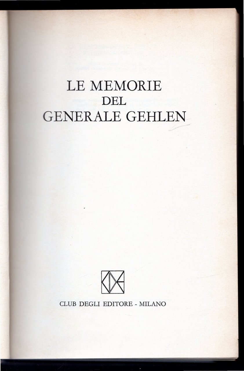 Le memorie del Generale Gehlen | Immagine principale