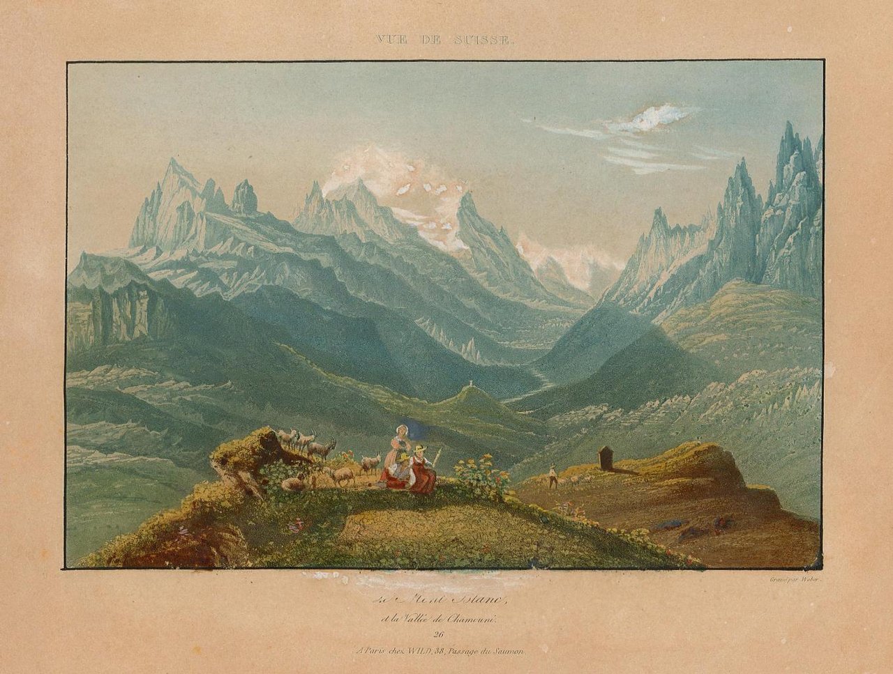 Le Mont Blanc et la Valleè de Chamouni