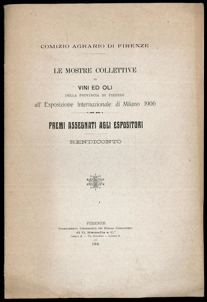 Le mostre collettive di vini ed oli della Provincia di …