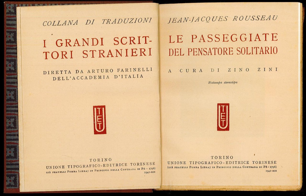 Le passeggiate del pensatore solitario | Immagine principale