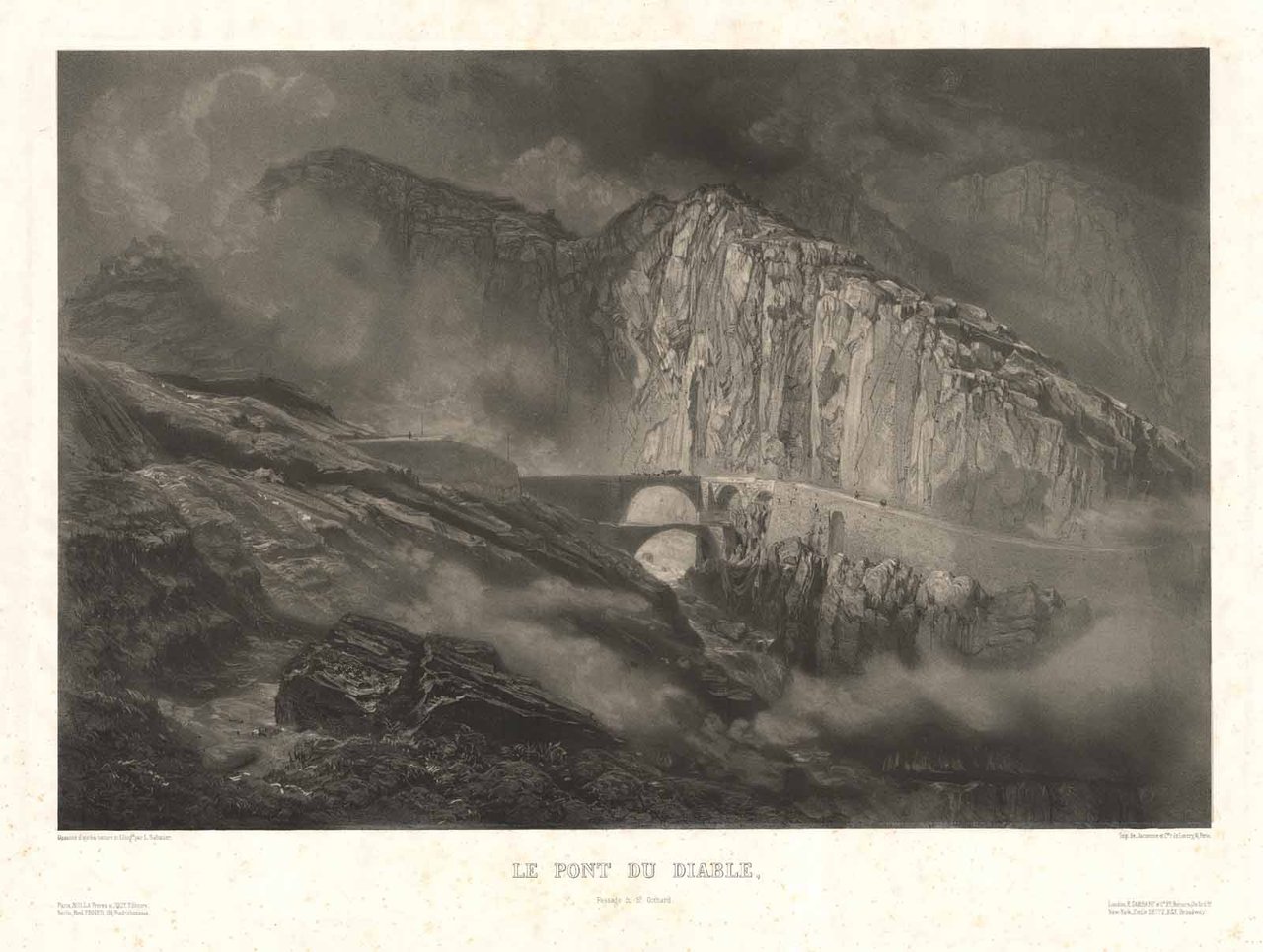 Le Pont du Diable passage du St. Gothard
