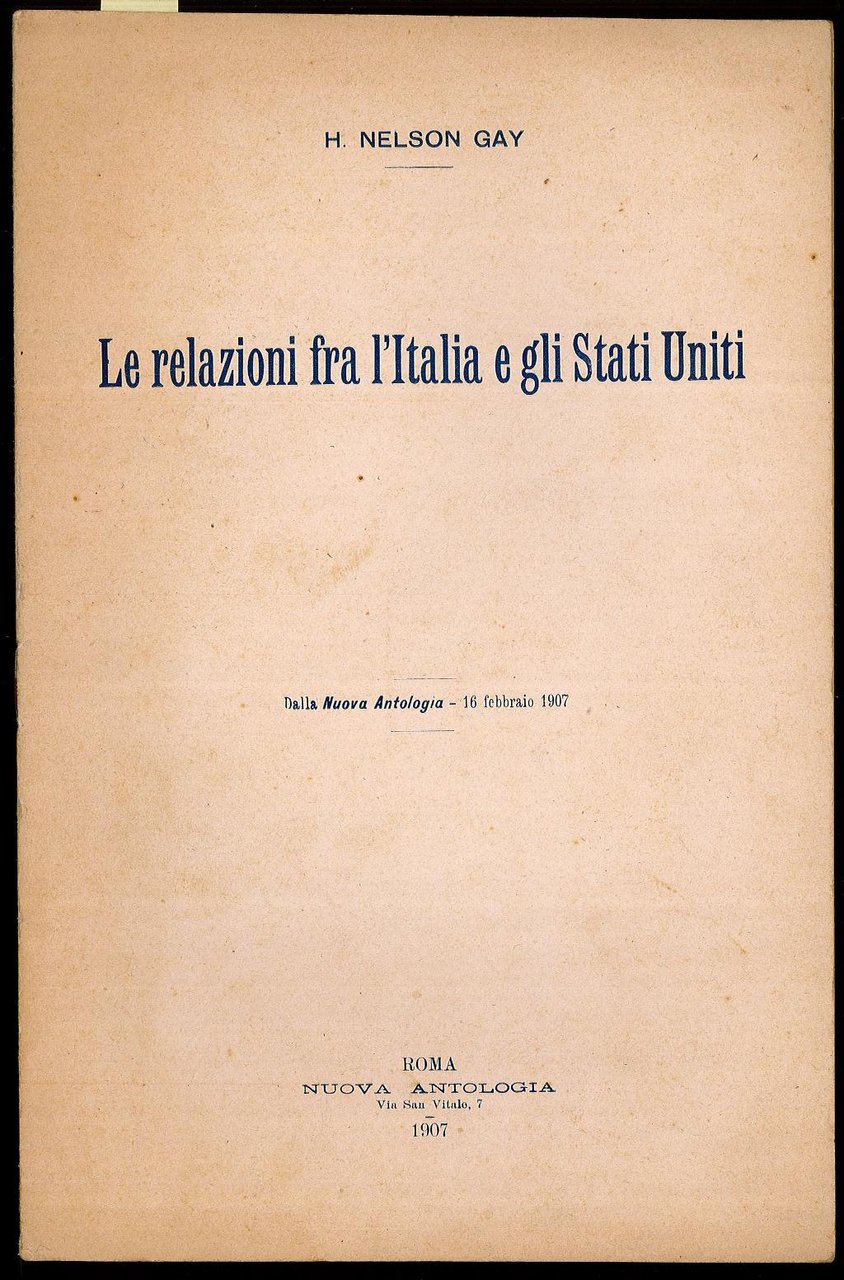 Le relazioni tra l’Italia e gli Stati Uniti