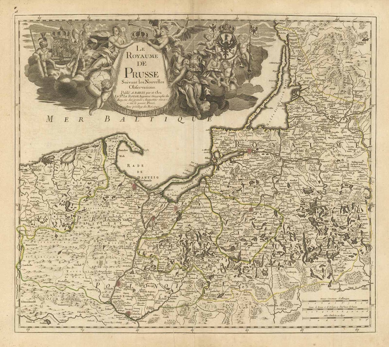 Le Royaume de Prusse Suivant les Nouvelles Observations.