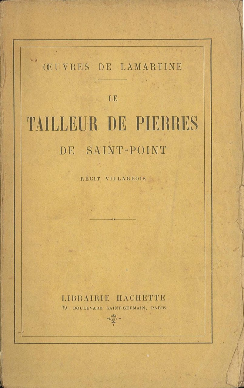 Le tailleur de Pierres de Saint-Point