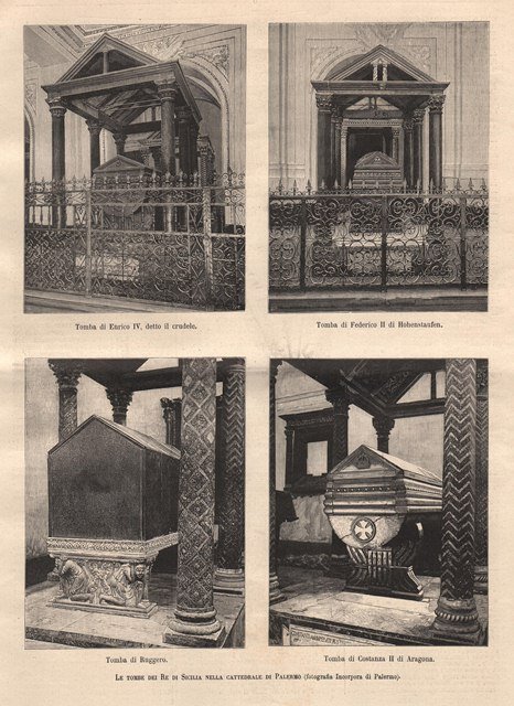 Le tombe dei Re di Sicilia nella cattedrale di Palermo