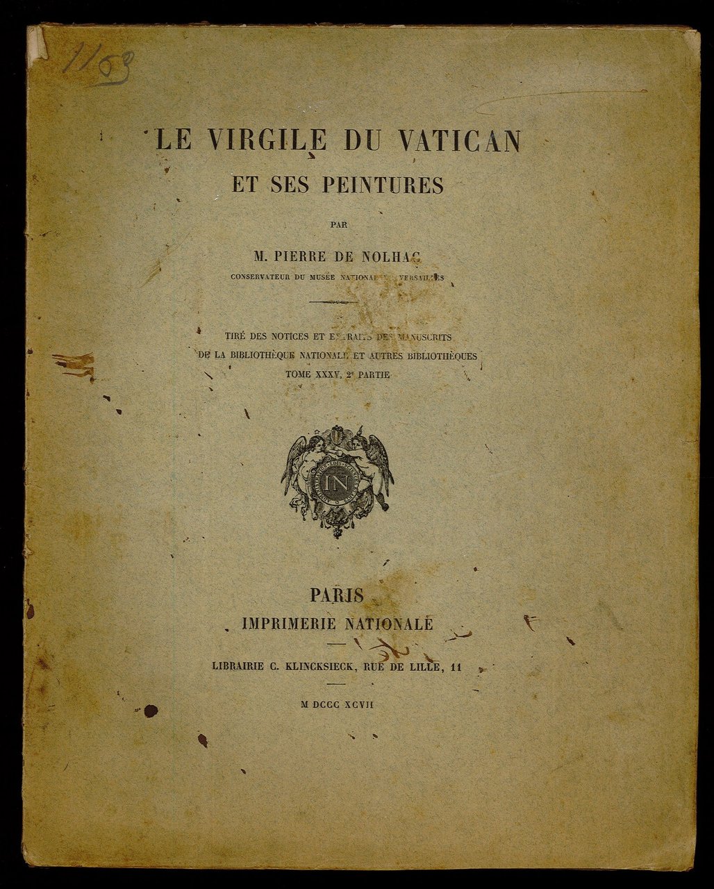 Le Virgile du Vatican par M. Pierre de Nohlag