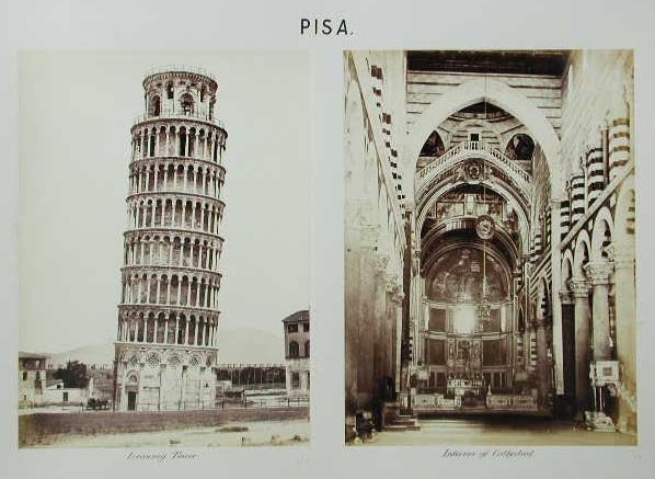 Leaning Tower & Interior of Cathedral