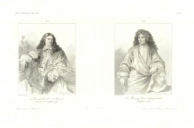 Lerambert (Louis) peintre et sculpteur - Marsy l'ainé (Gaspard) Sculpteur
