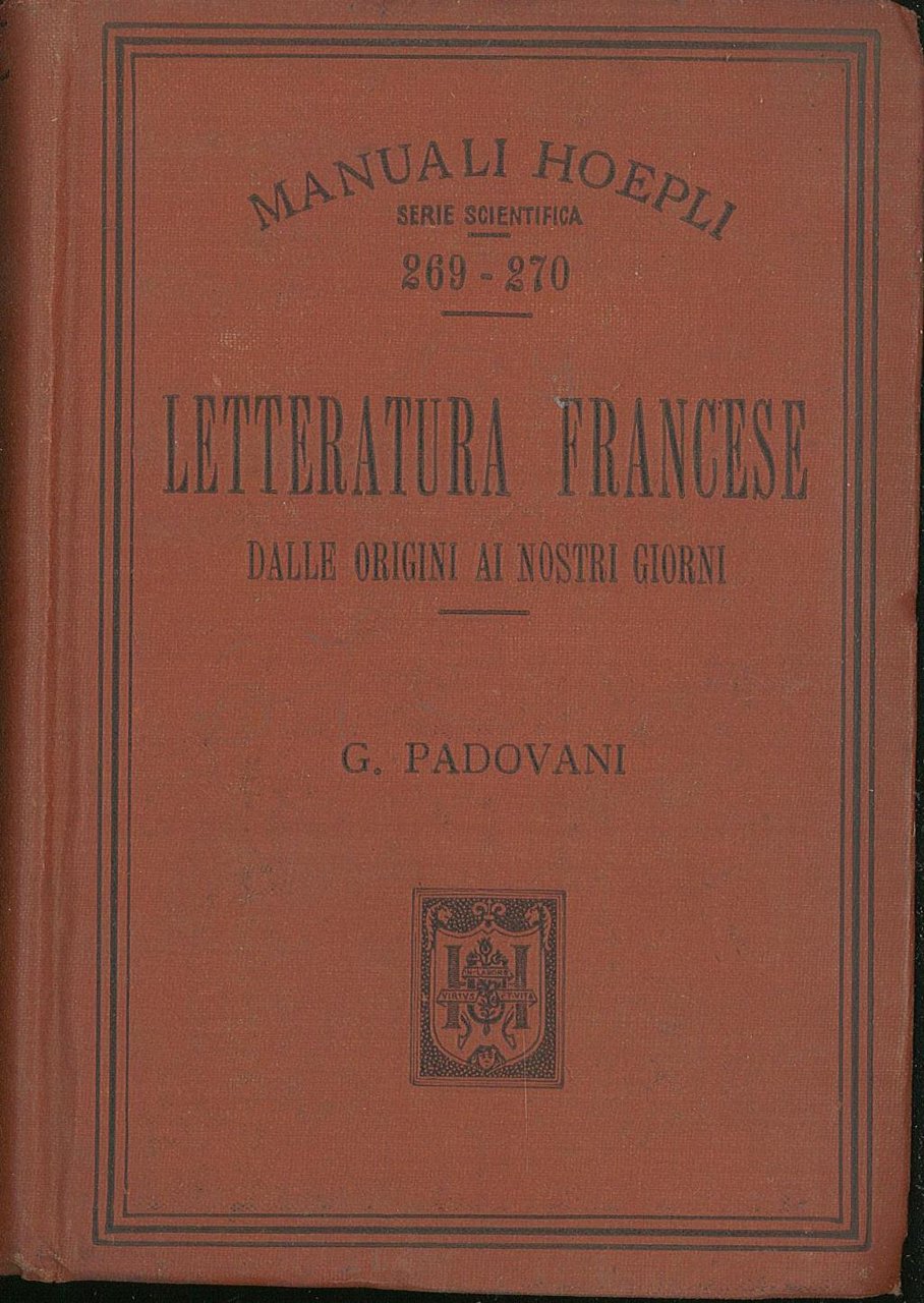 Letteratura francese dalle origini ai nostri giorni