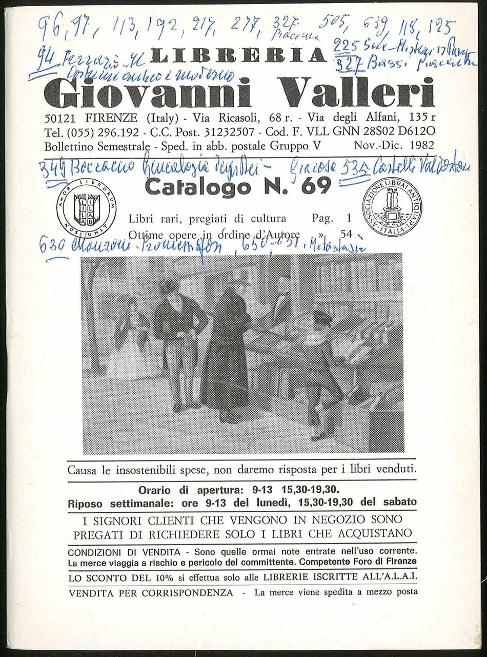 Libreria Giovanni Valleri Catalogo n. 69