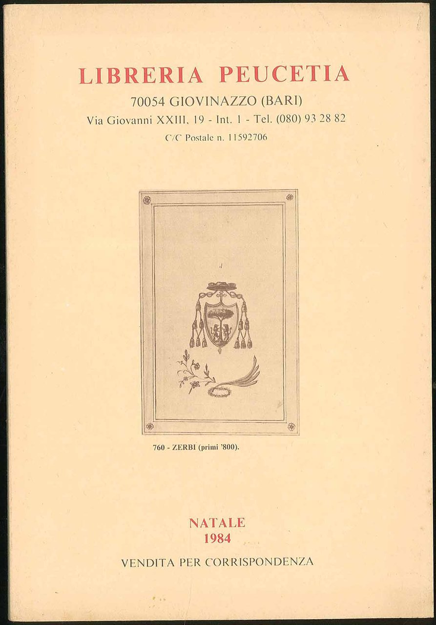 Libreria Peucetia Natale 1984