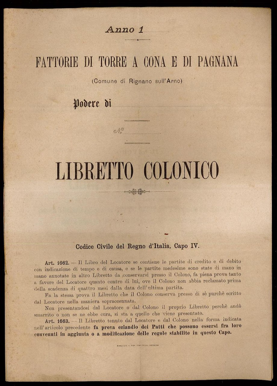 Libretto colonico